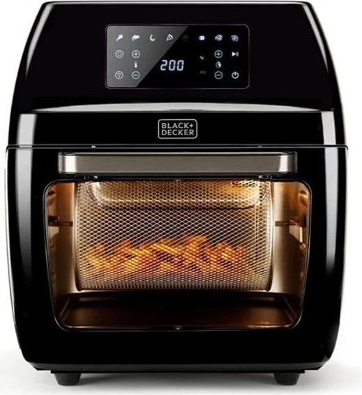 Fritezë me ajër & furrë Black+Decker BXAFO1200E, 1700W, e zezë 