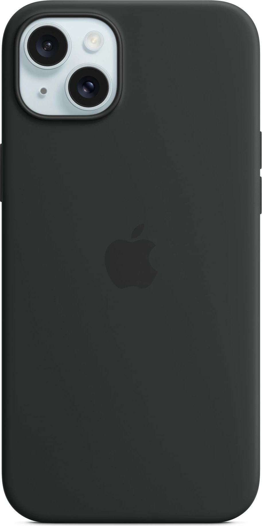 Mbështjellës Apple iPhone 15 Plus, MagSafe, Silikon, Ngjyrë e zezë