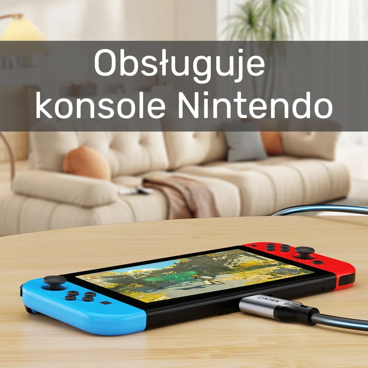 Kabëll Ethernet Unitek USB C RJ-45 LAN, 1m, zi-argjendtë