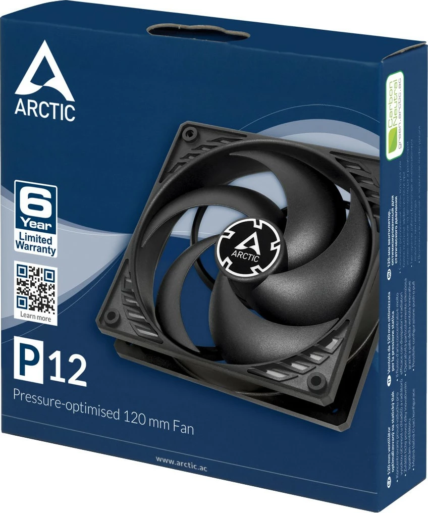 Ventilator ARCTIC P12, 120 mm, 1800 RPM, i zi
