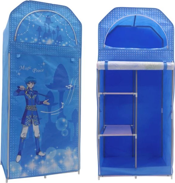 Dollap prej stofi, ngjyrë kaltër, FH250.05, 70x43x157 cm