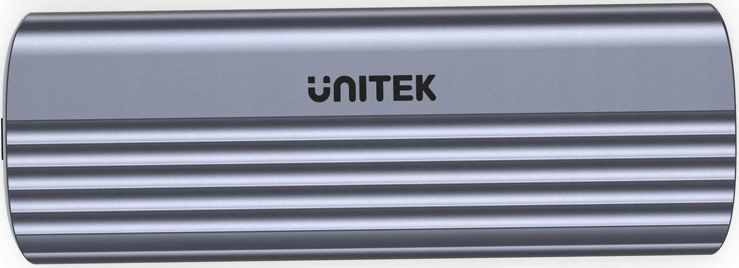 Kasë e jashtme për SSD M.2 NVMe Unitek S1241B01, USB-C 10Gbps, alumin, argjend