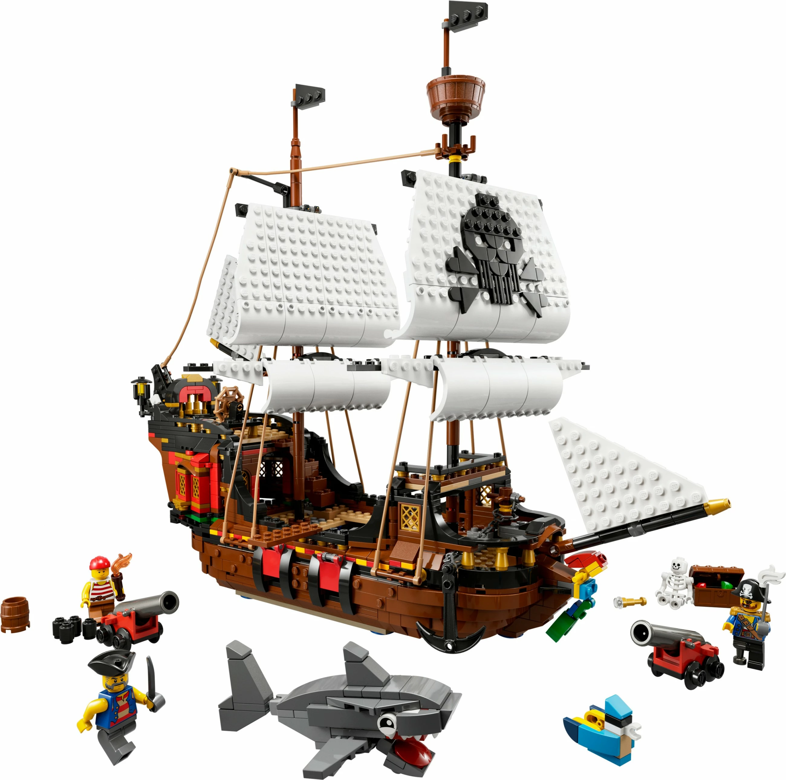 Set ndërtimi LEGO Creator Pirate Ship, 1264 pjesë, plastikë, shumëngjyrëshe