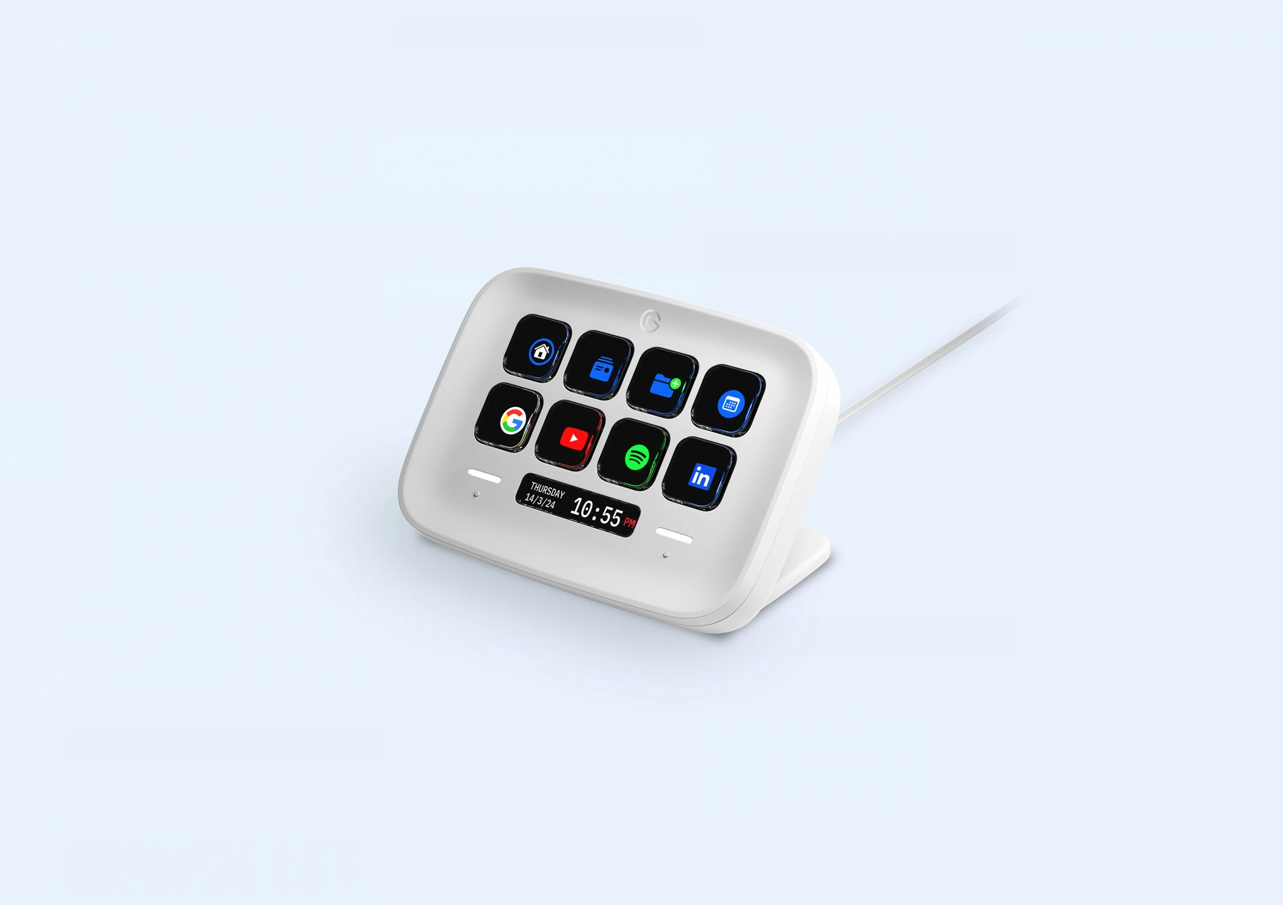 Kontrollues Elgato Stream Deck Neo, 8 butona, bardhë