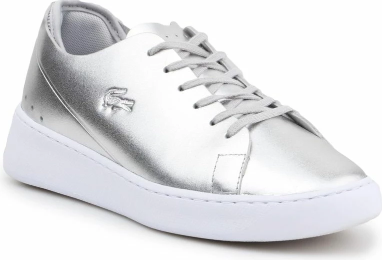 Këpucë lifestyle për fëmijë Lacoste, argjendi