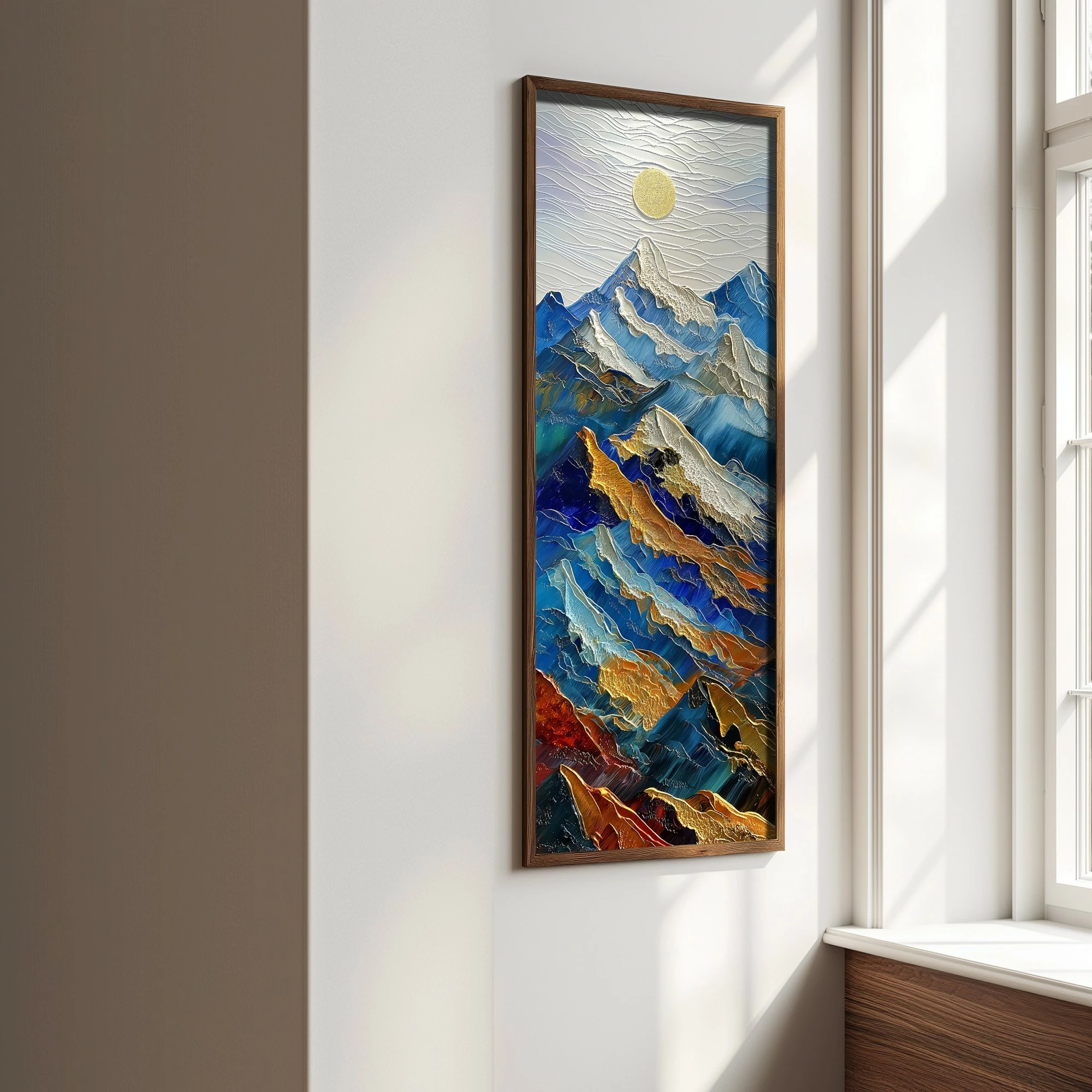 Pikturë dekorative me kornizë, MDF, shumëngjyrëshe, Wallity, LONG026-S/120-40