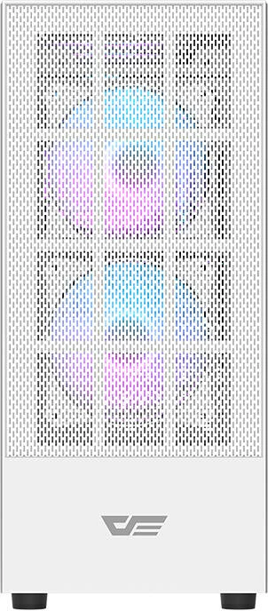 Kasë Darkflash A290, Middle Tower, me 3 ventilatorë ARGB, e bardhë