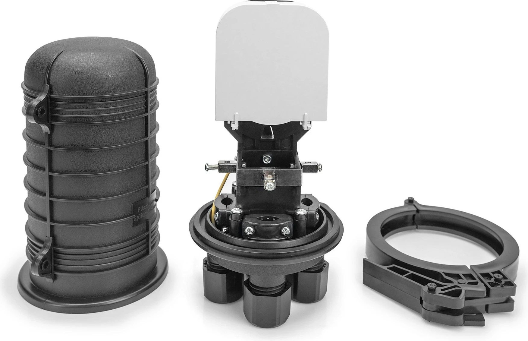 Muffe fibrë optike Digitus LWL, deri 48 fibra, e zezë