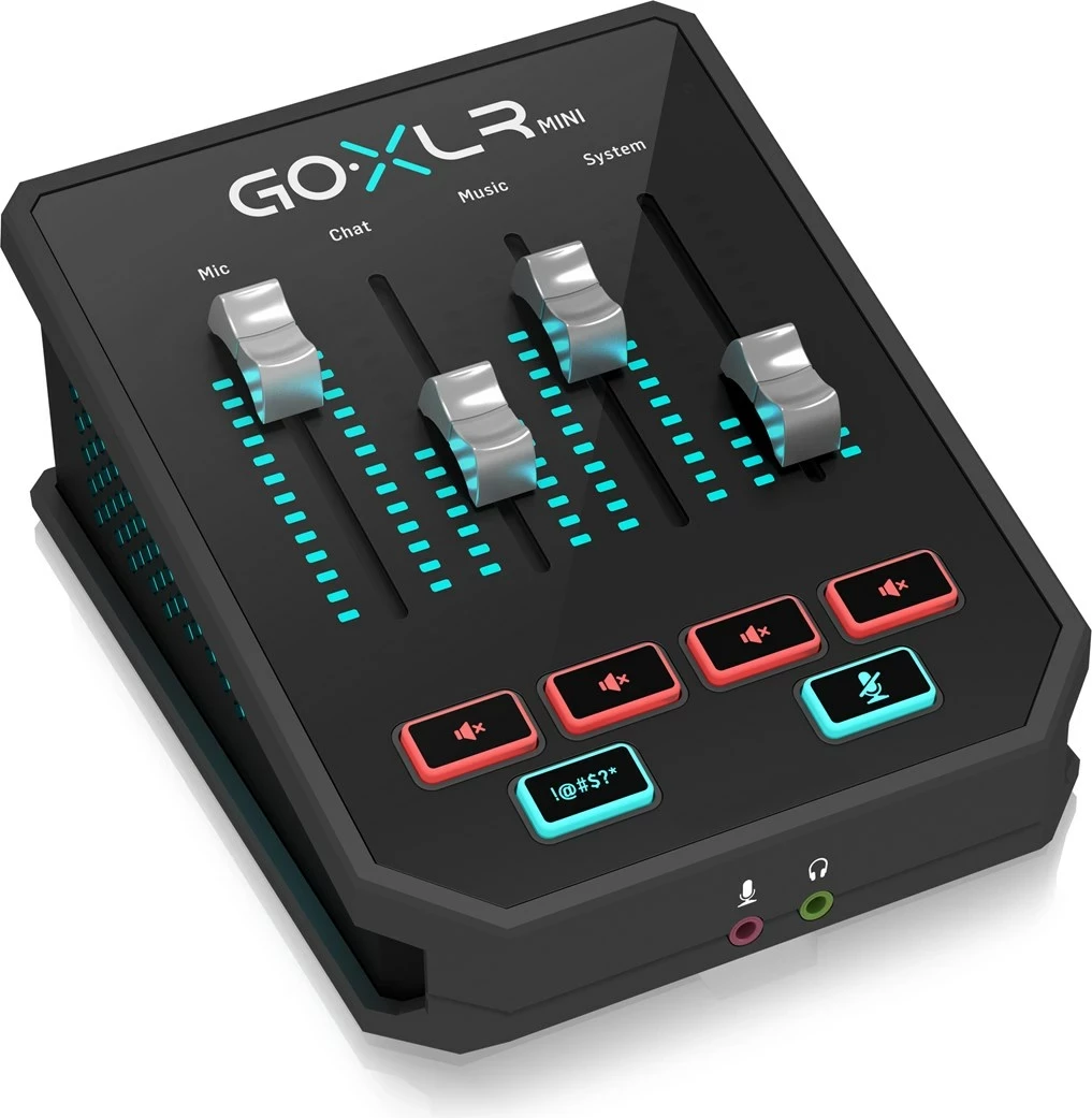 Mikser dhe ndërfaqe audio TC Helicon Go XLR Mini, ngjyrë e zezë