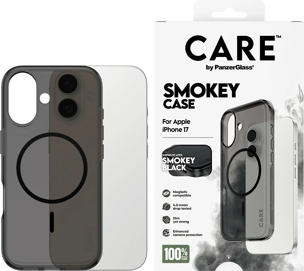 Mbështjellës PanzerGlass CARE BY FLAGSHIP CASE URBAN EXP për celular, transparent i errët