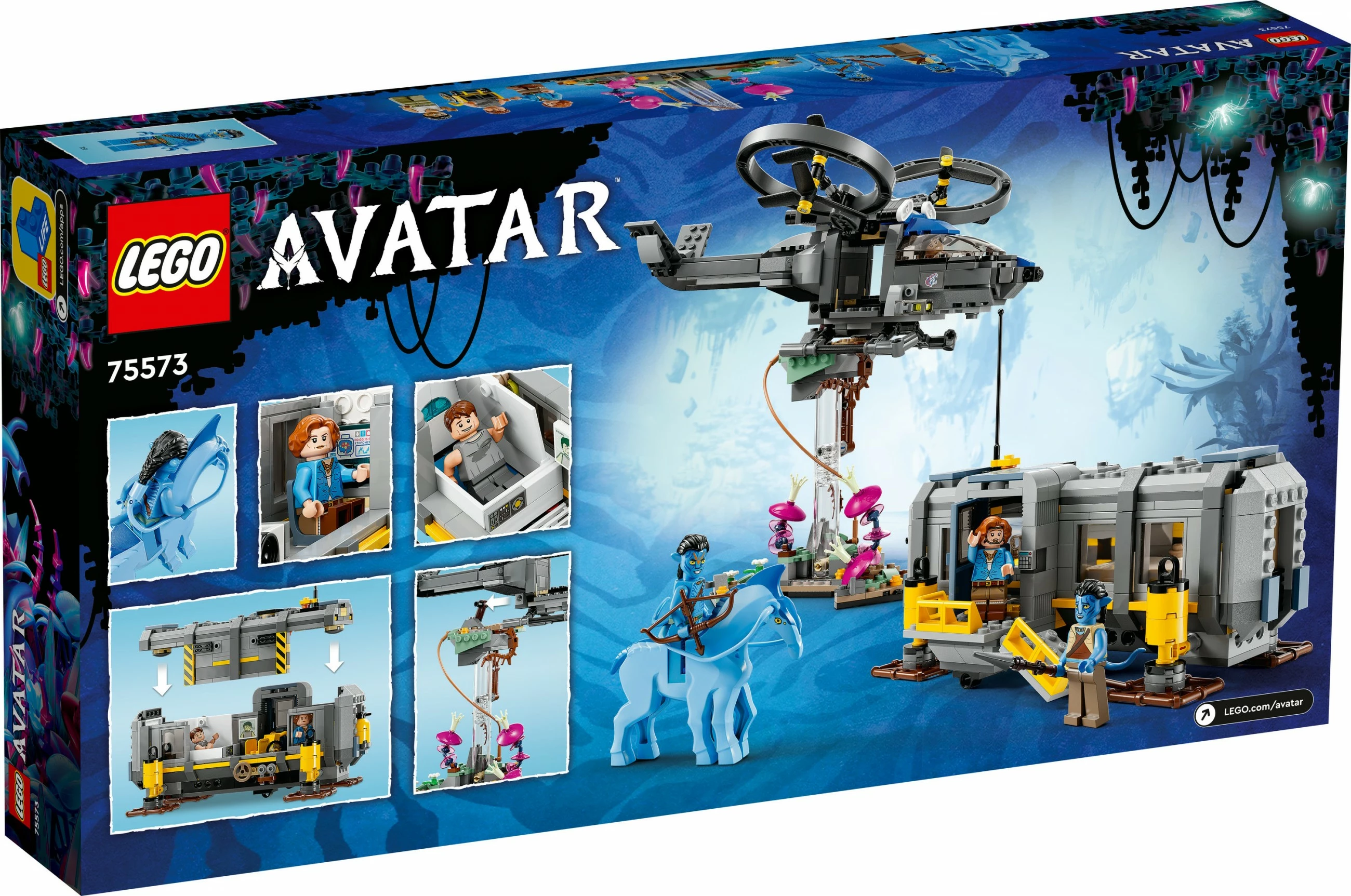 Set për ndërtim LEGO Avatar Floating Mountains: Site 26 & RDA Samson, 887 pjesë, Multikolor