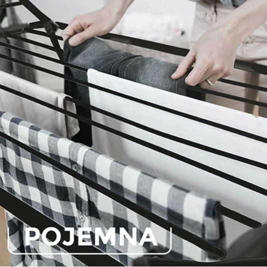 Tharëse rrobash Vileda King Ultimate, 174096, e zezë