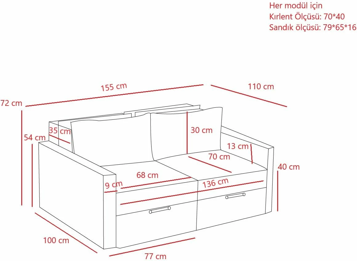 Divan-krevet dy vendësh, ngjyrë kafe, Saros