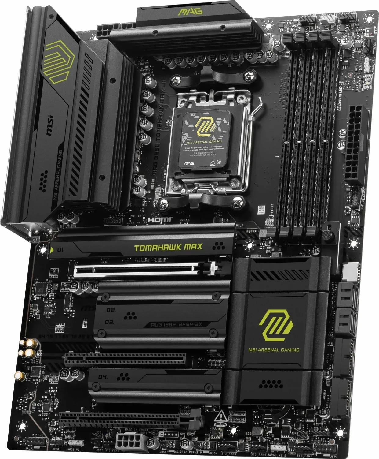 Pllakë amë MSI MAG B850 TOMAHAWK MAX WIFI, ATX, DDR5, Wi‑Fi 7, e zezë