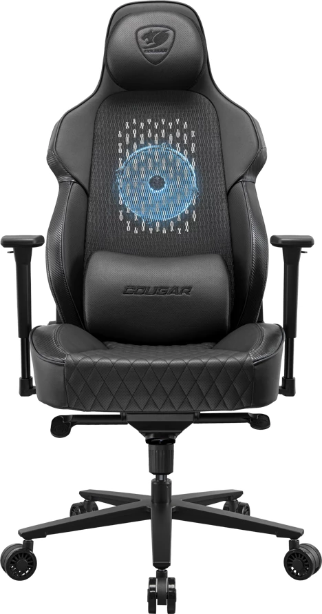 Karrige gaming COUGAR NXSYS AERO, 3D armrests, RGB ventilator, 160 kg, e zezë
