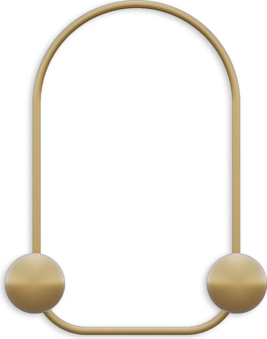 Varëse muri prej metali, Wallity, model bretkose, ngjyrë ari