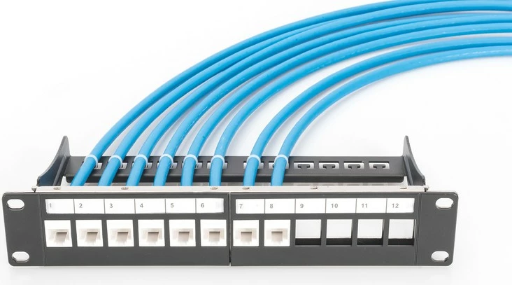 Modul Keystone Digitus DN-93603, RJ45 Cat 6e, UTP, pa vegla, bardhë/zi