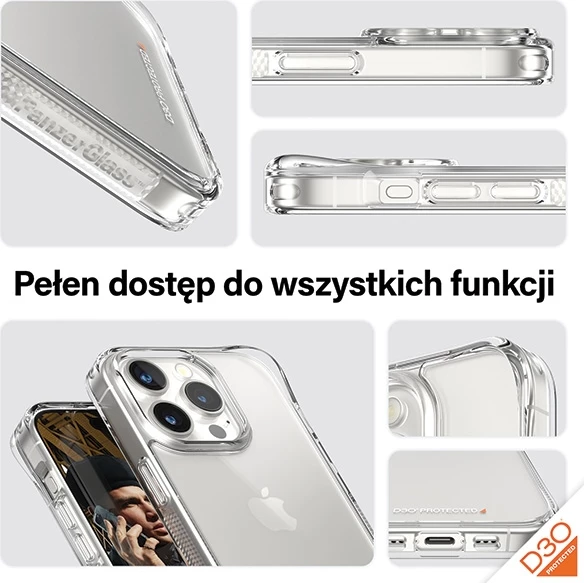 Mbështjellës PanzerGlass Privacy Bundle 3in1 për iPhone 15 Pro, Transparent