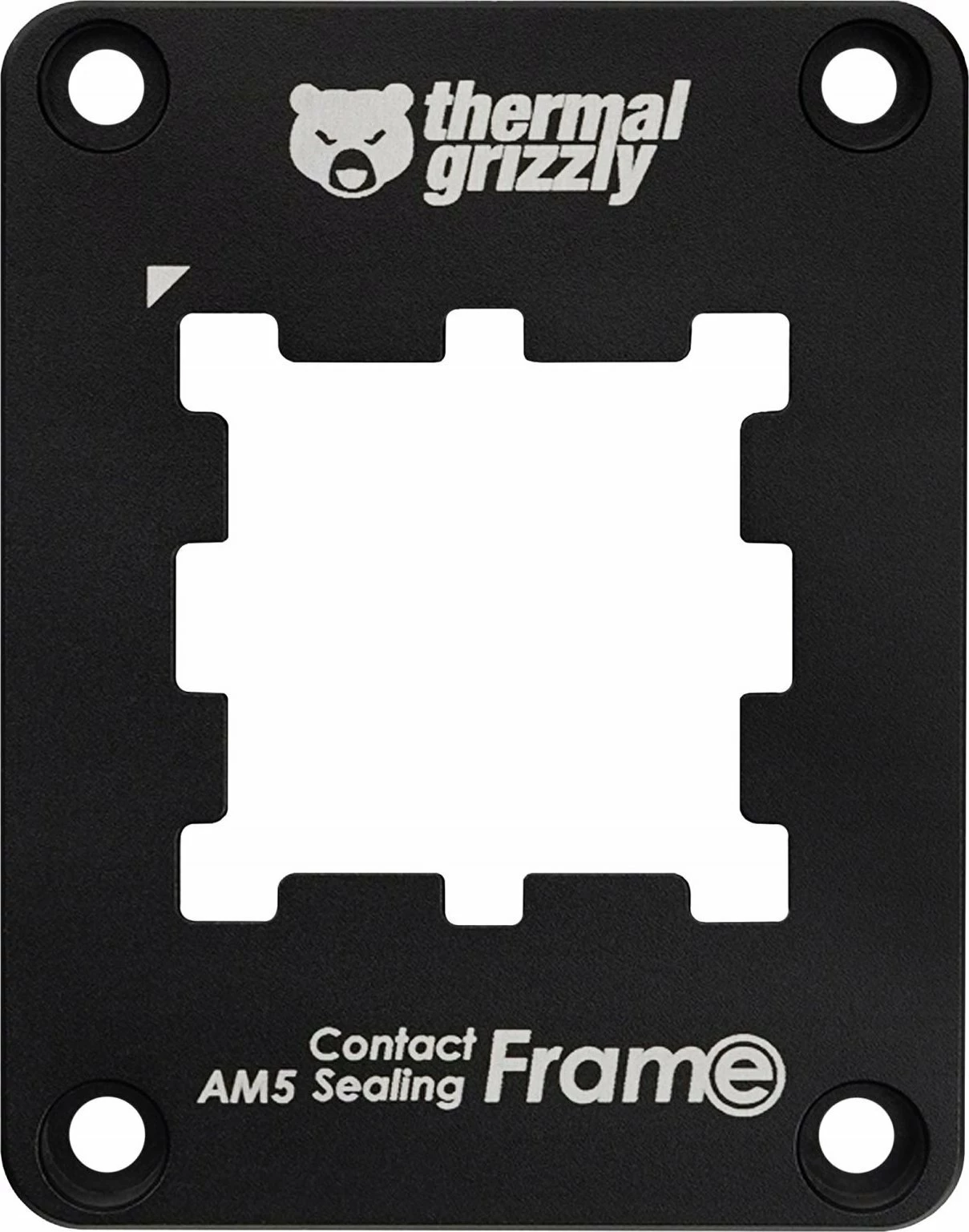Kornizë kontakti dhe vulosjeje Thermal Grizzly AM5, alumin, me pad silikoni, e zezë, set