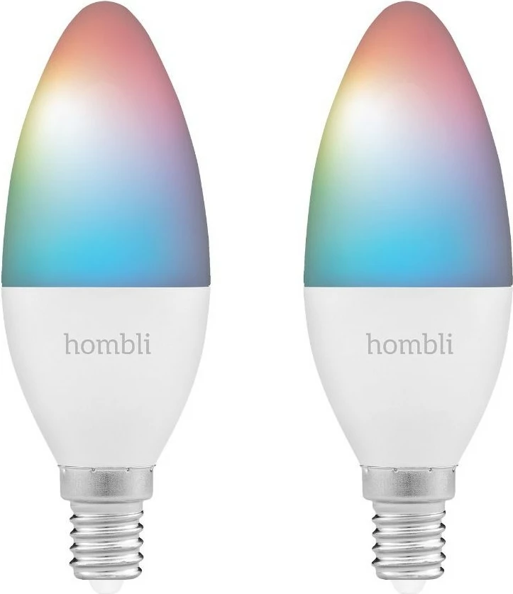 Llambë smart Hombli HBPP-0111, LED, E14, Bullet, Gri, Bardhë