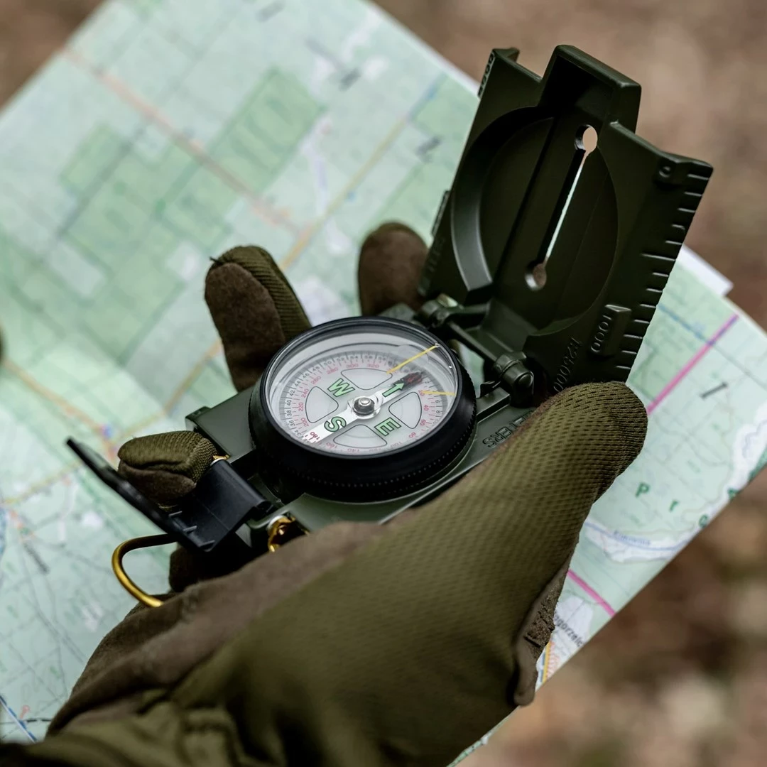 Busol Mil-Tec US me ndriçim, Metal, Olive
