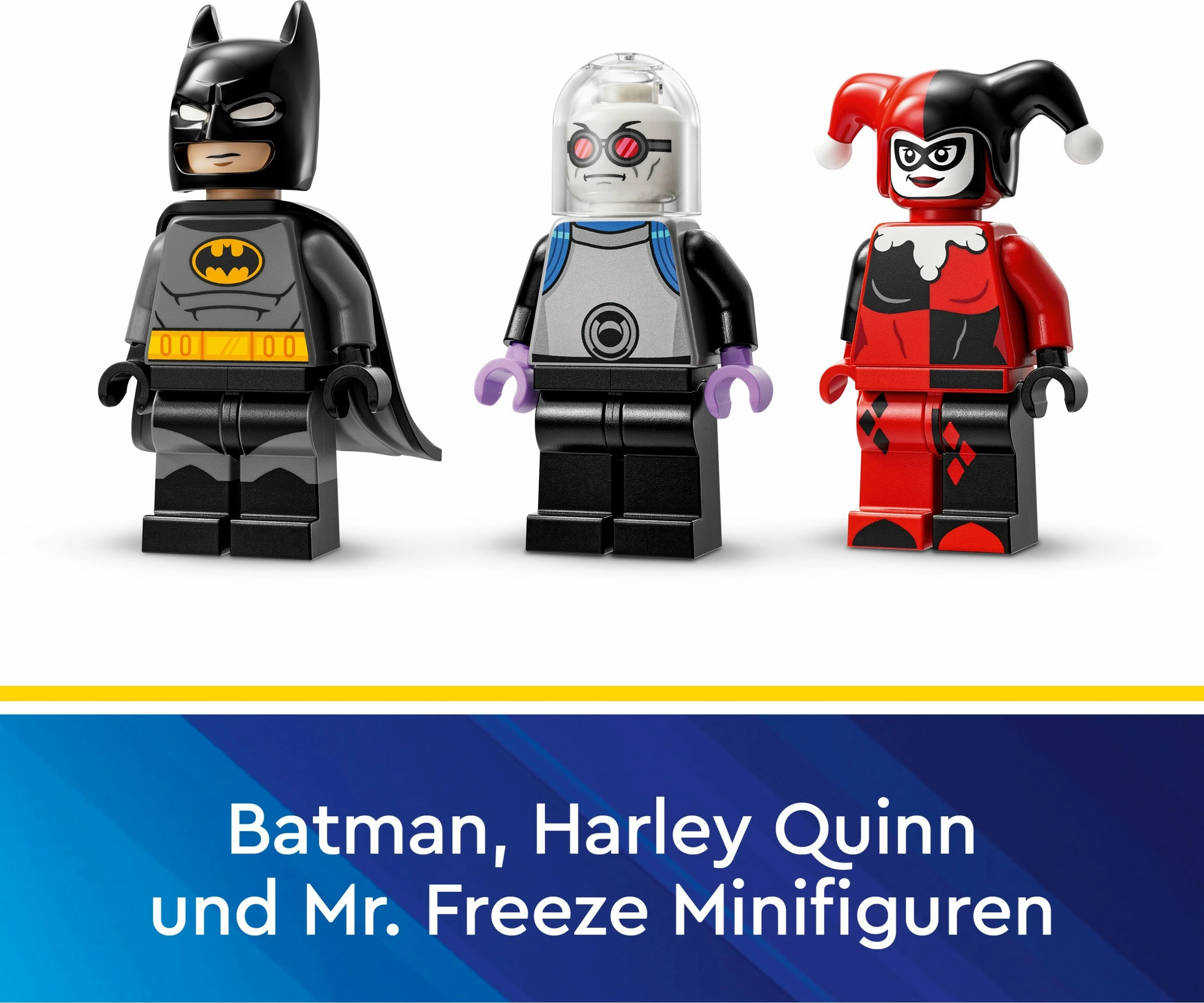 Set ndërtimi LEGO Batman me Batmobile, Harley Quinn dhe Mr. Freeze, 435 pjesë