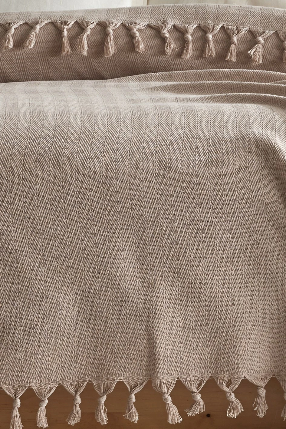 Batanije Double Pique Berlino, ngjyrë bezhë, 200x220cm