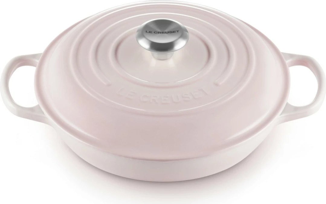 Enë gatimi Le Creuset Signature Gourmet-Profitopf 26 cm, 2.2L, gize, rozë
