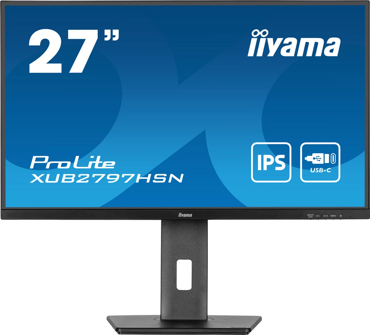 Monitor, Iiyama ProLite XUB2797HSN-B2 27" IPS USB-C zi