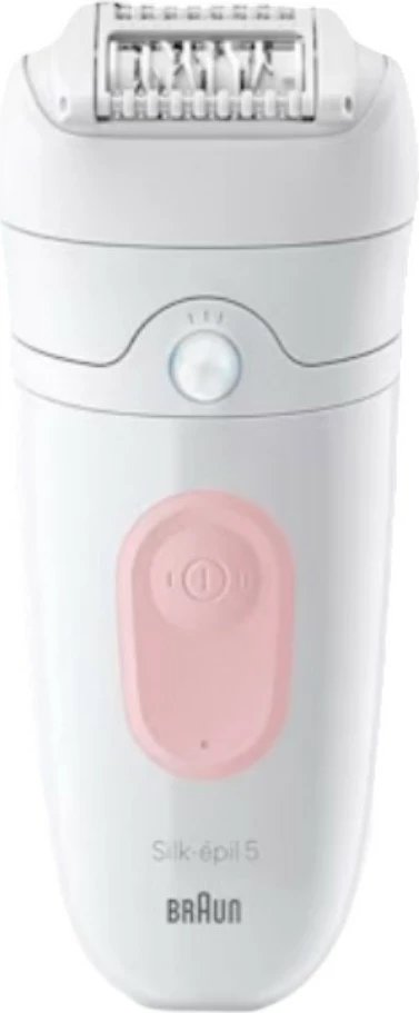 Epilator Braun Silk-épil 5-000, 28 pinceta, Wet & Dry, rozë/bardhë