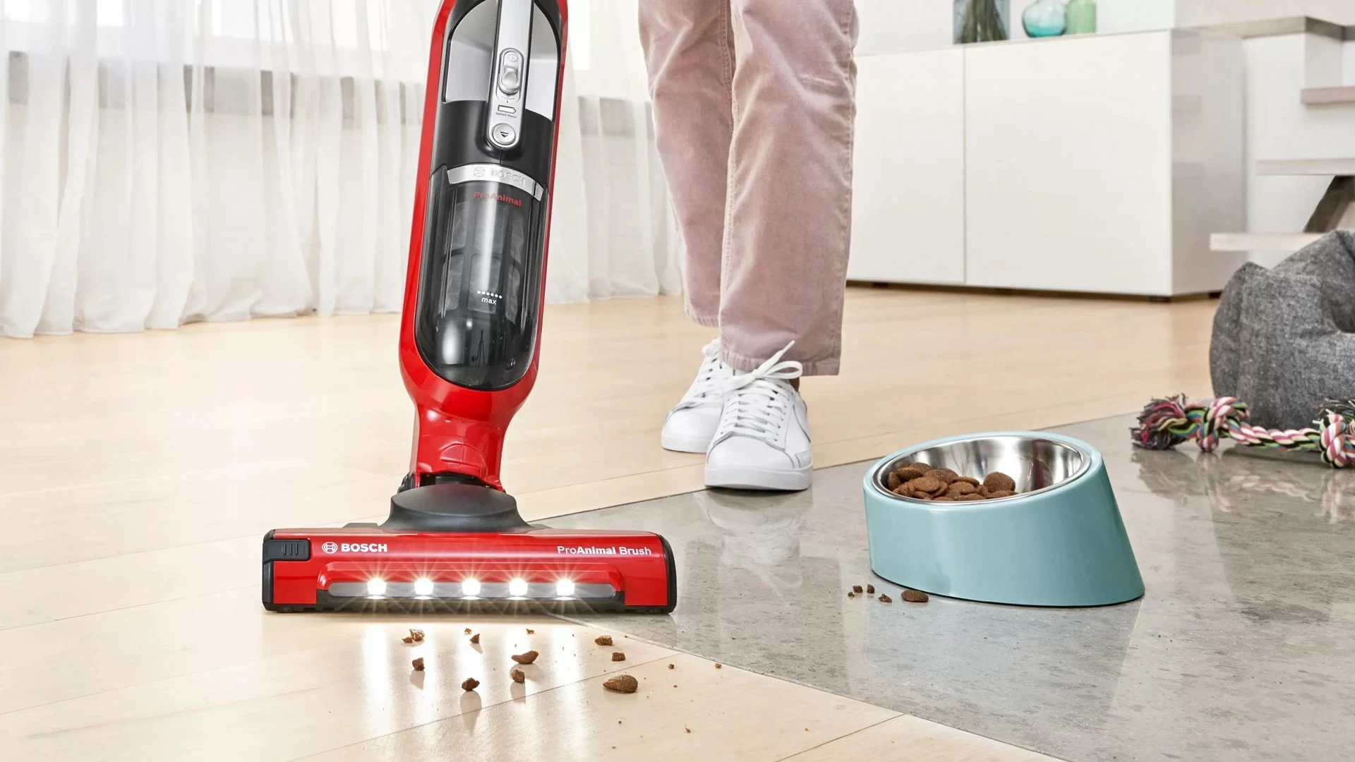 Fshesë elektrike Bosch Serie 4 BBH3ZOO28, e kuqe