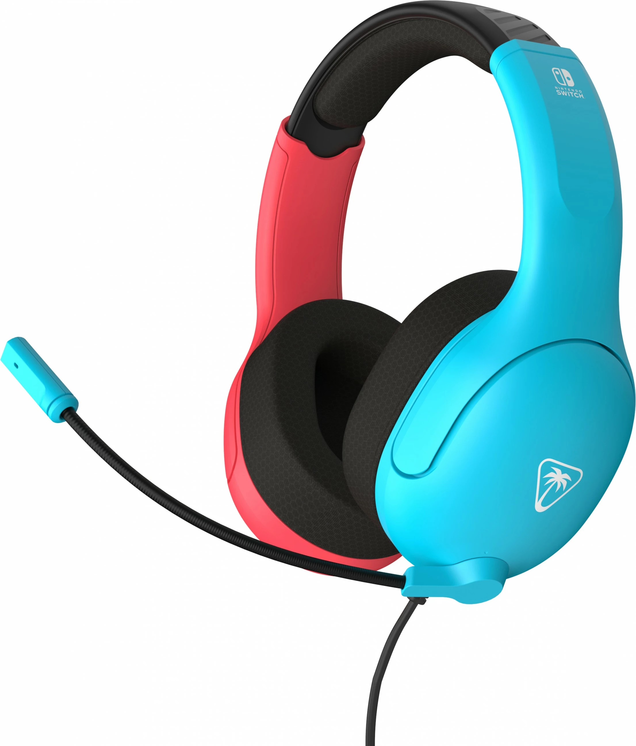 Kufje Turtle Beach Airlite Fit, gaming, mikrofon, 3.5mm, Neon Blue & Red