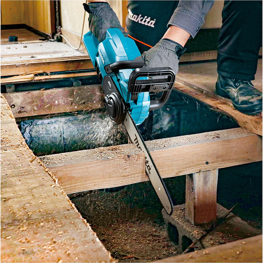 Sharrë elektrike Makita DUC307ZX2, brushless, 30 cm, 18V, zi/kaltër/çelik