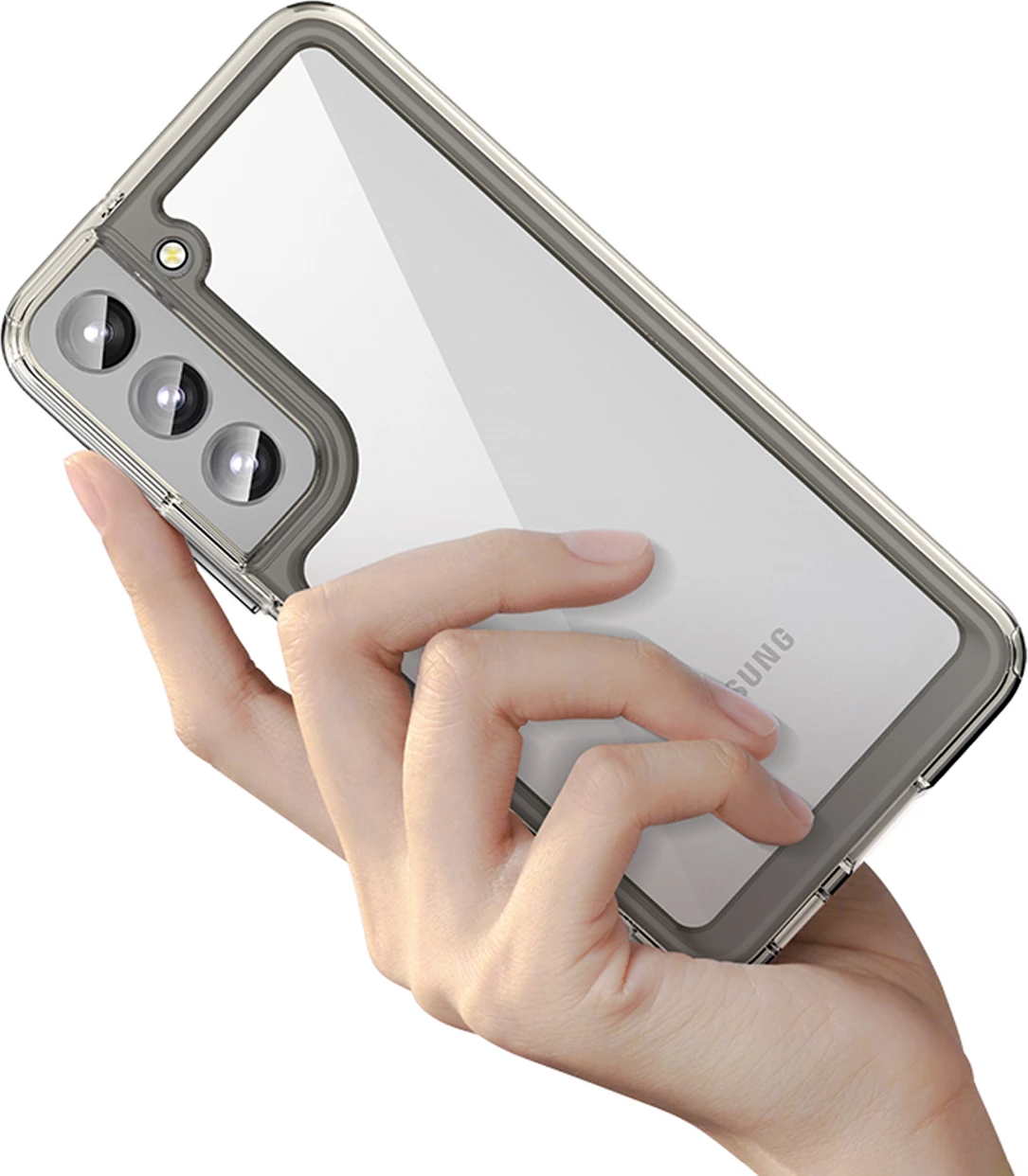 Mbështjellës Hurtel Outer Space Case për Samsung Galaxy S23+, transparent