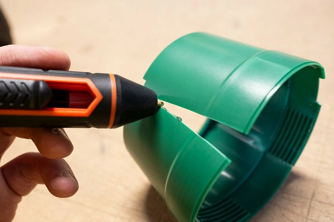 Stilolaps ngjitësi i nxehtë Neo Tools 17-085, bateri 2000 mAh, për shufra 8 mm, USB, set 10 shufra, portokalli/zi