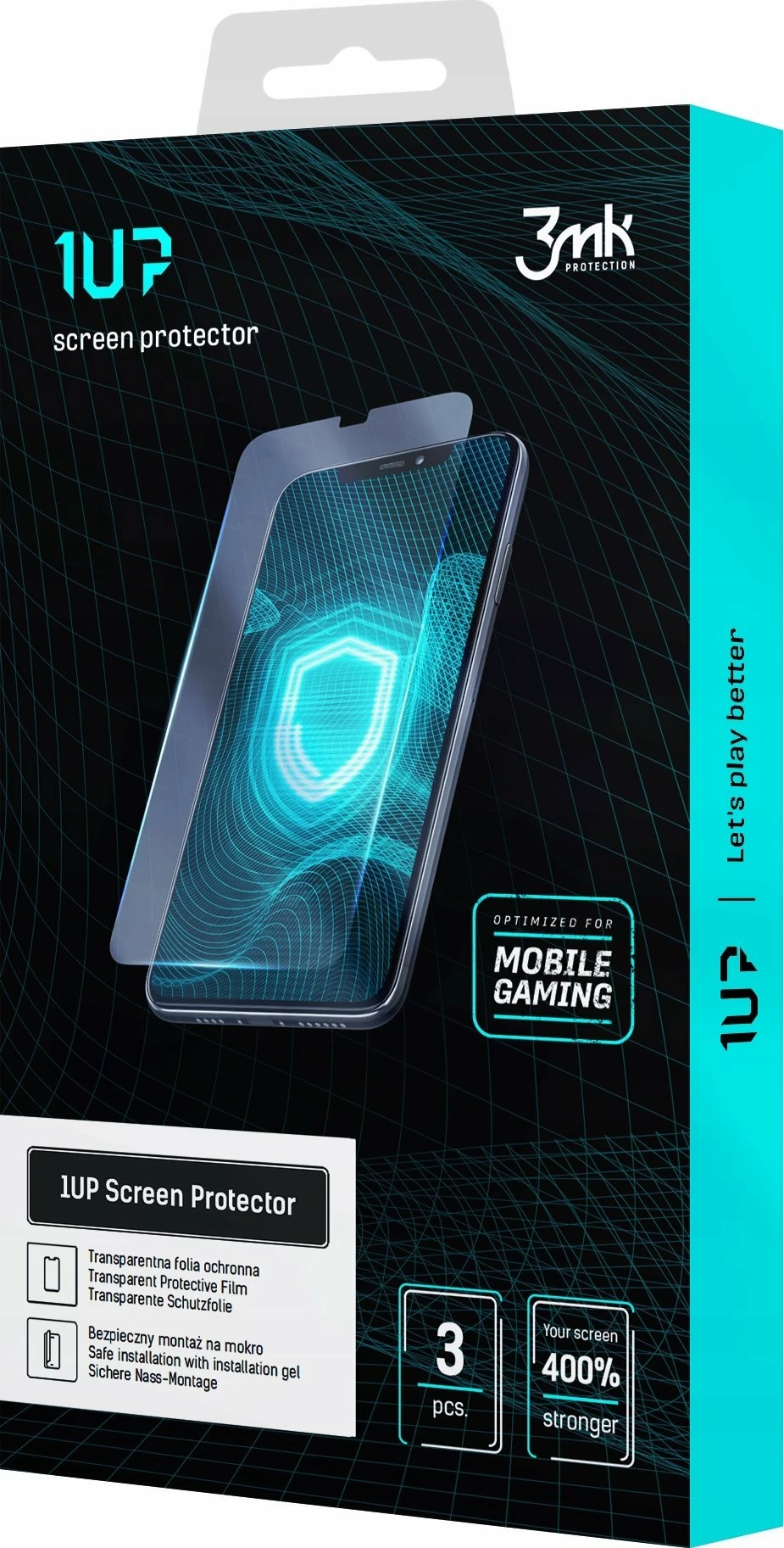 Foli mbrojtëse ekrani 3MK 1UP Pro për ASUS ROG Phone 9, set 3 copë