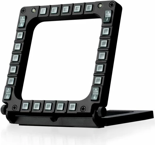Panel MFD për simulim fluturimi Thrustmaster MFD Cougar, 48 komanda të programueshme, me ndriçim, set 2 copë, i zi