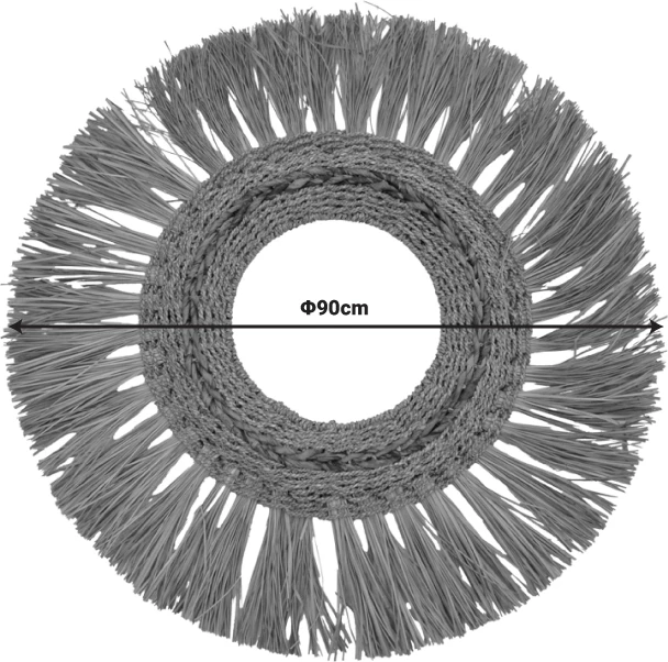 Pasqyrë Fiole Inart, ngjyrë natyrale, D90x6cm