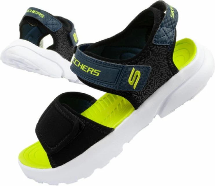 Sandale Skechers për fëmijë, të zeza