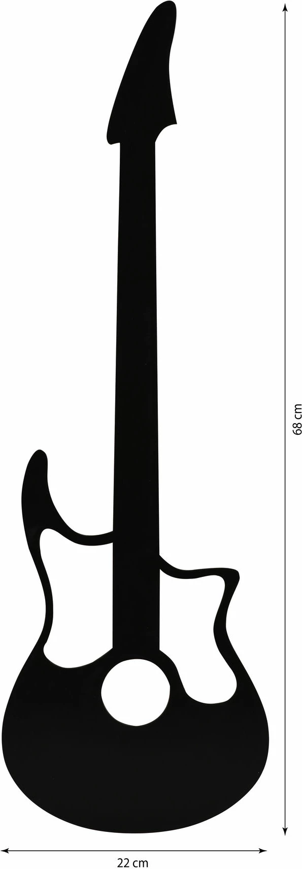 Ndriçim dekorativ LED, formë kitare, ngjyrë kaltër