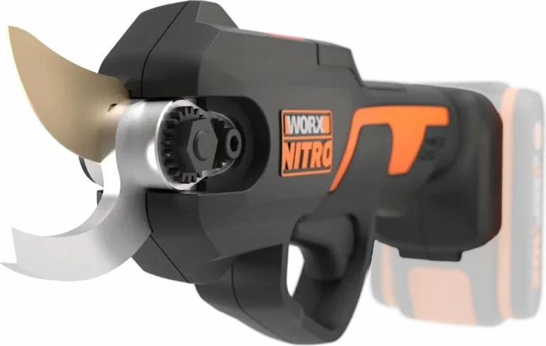Gërshërë krasitëse me bateri Worx WG330E.9 20V, prerje 25 mm, brushless, zi/portokalli, pa bateri