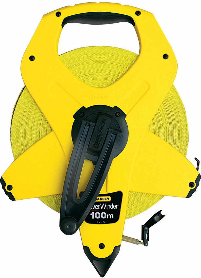 Metër shirit matës Stanley PowerWinder 2-34-777 100 m fiberglas, e verdhë