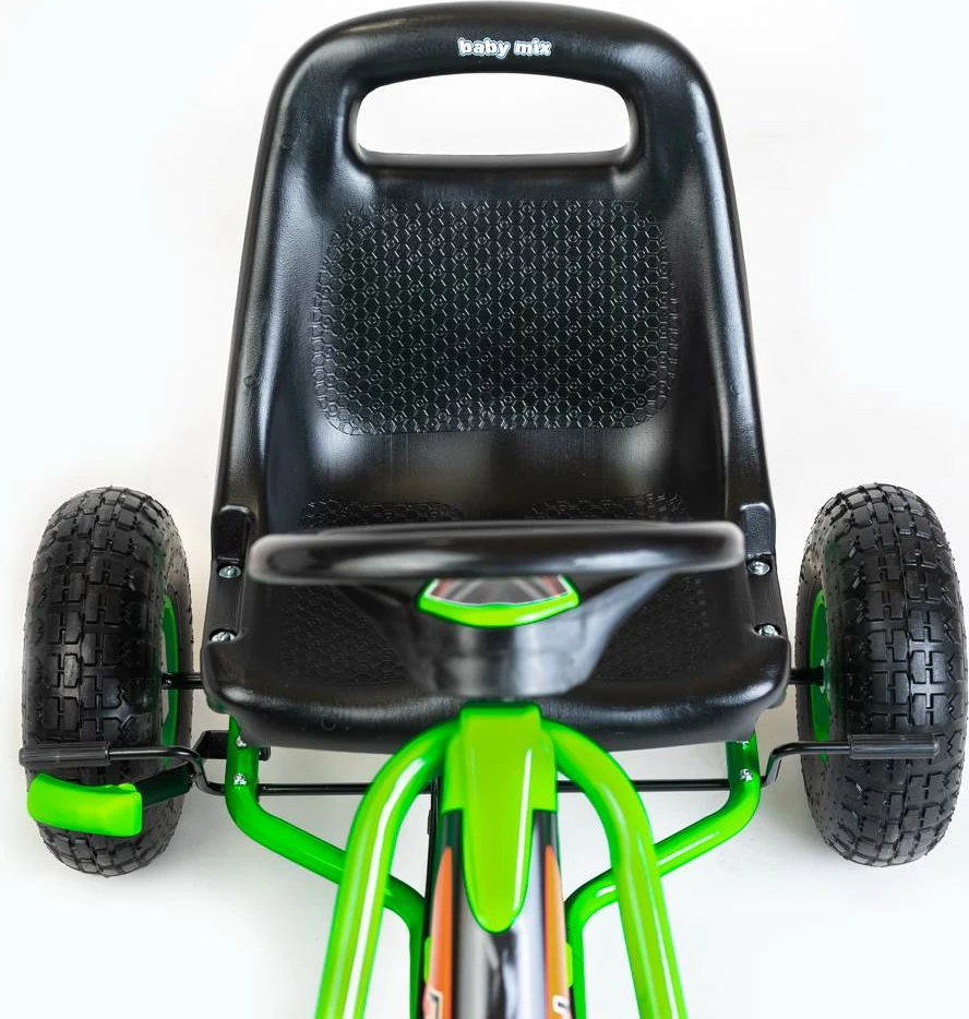 Gokart me pedale, Baby Mix, Razor, transmision përpara/mbrapa me frirrotullim, frenë dore në boshtin e pasëm, rrota të frymueshme 25 cm, moshat 3-8 vjeç, blu