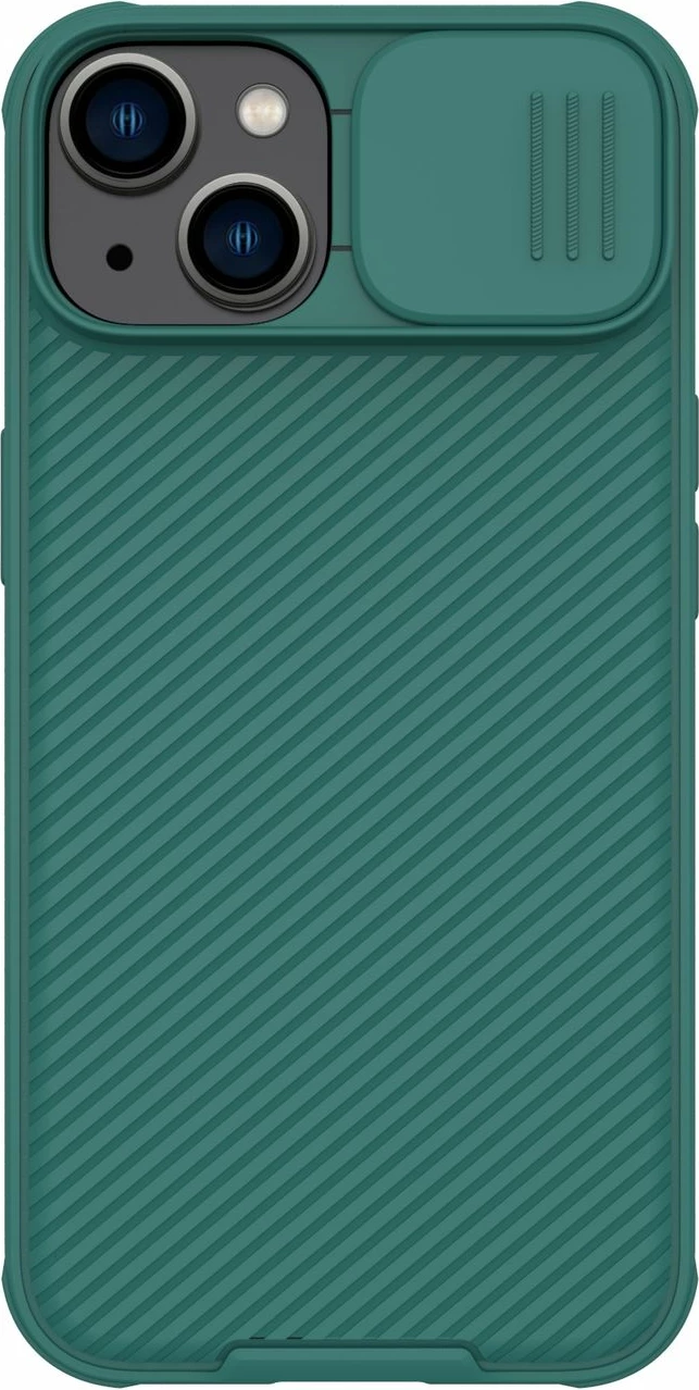 Mbështjellës Nillkin CamShield Pro për iPhone 14 Plus, me kapak kamere, Gjelbër