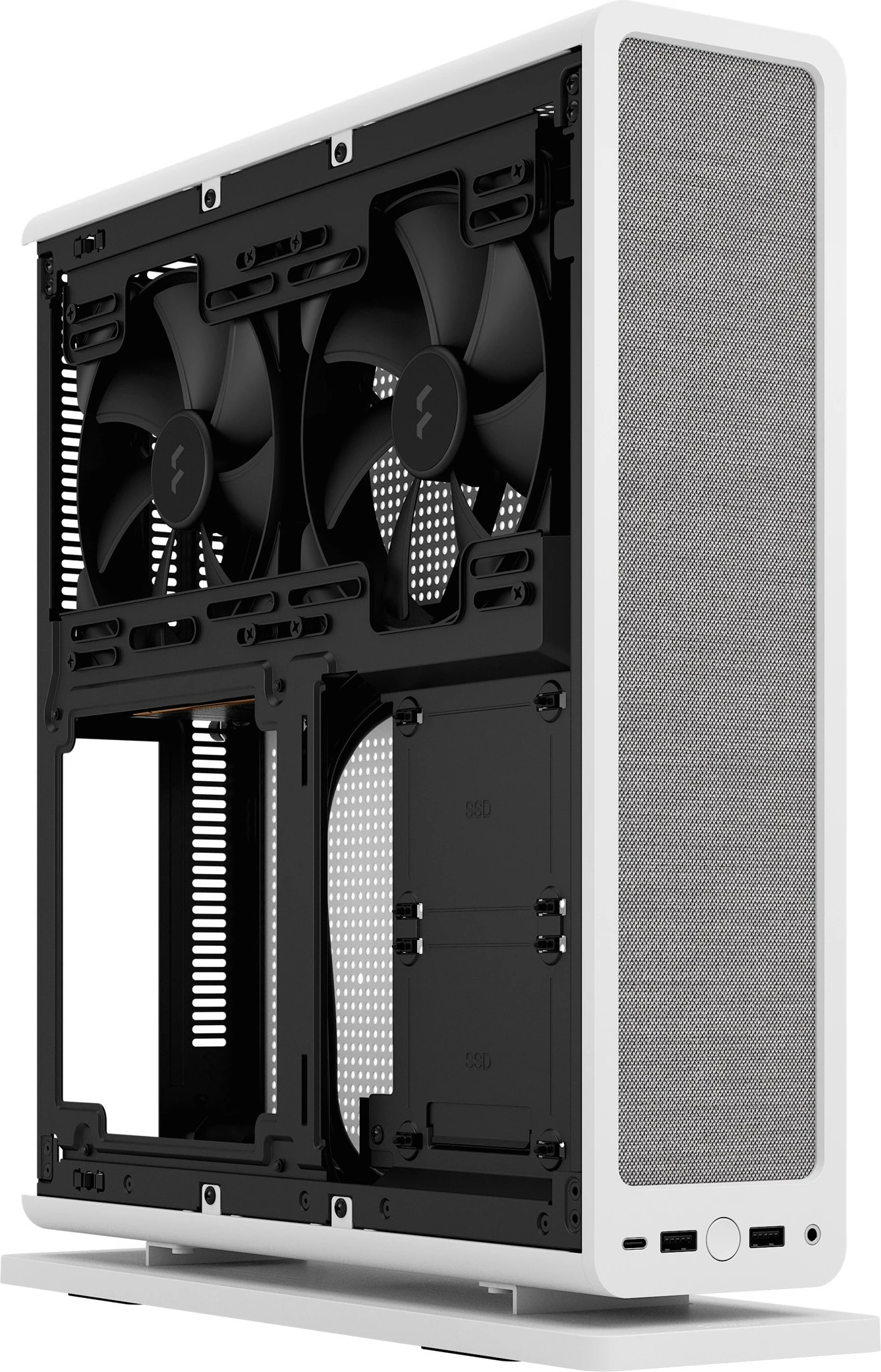 Kasë Fractal Design Ridge, Mini-ITX, SFF, e bardhë