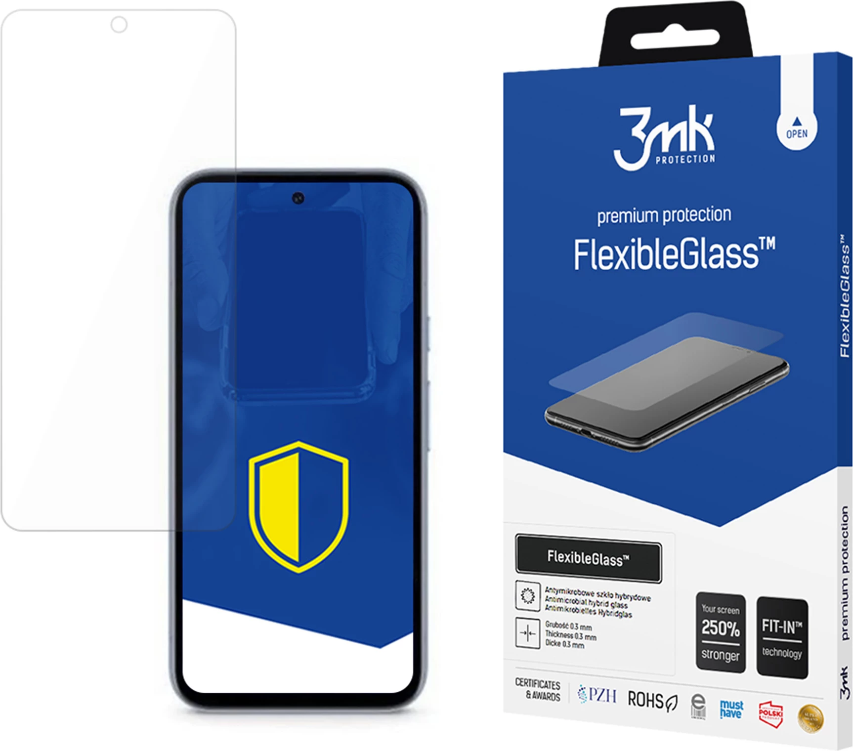 Xham mbrojtës hibrid 3mk FlexibleGlass për Google Pixel 8A 5G