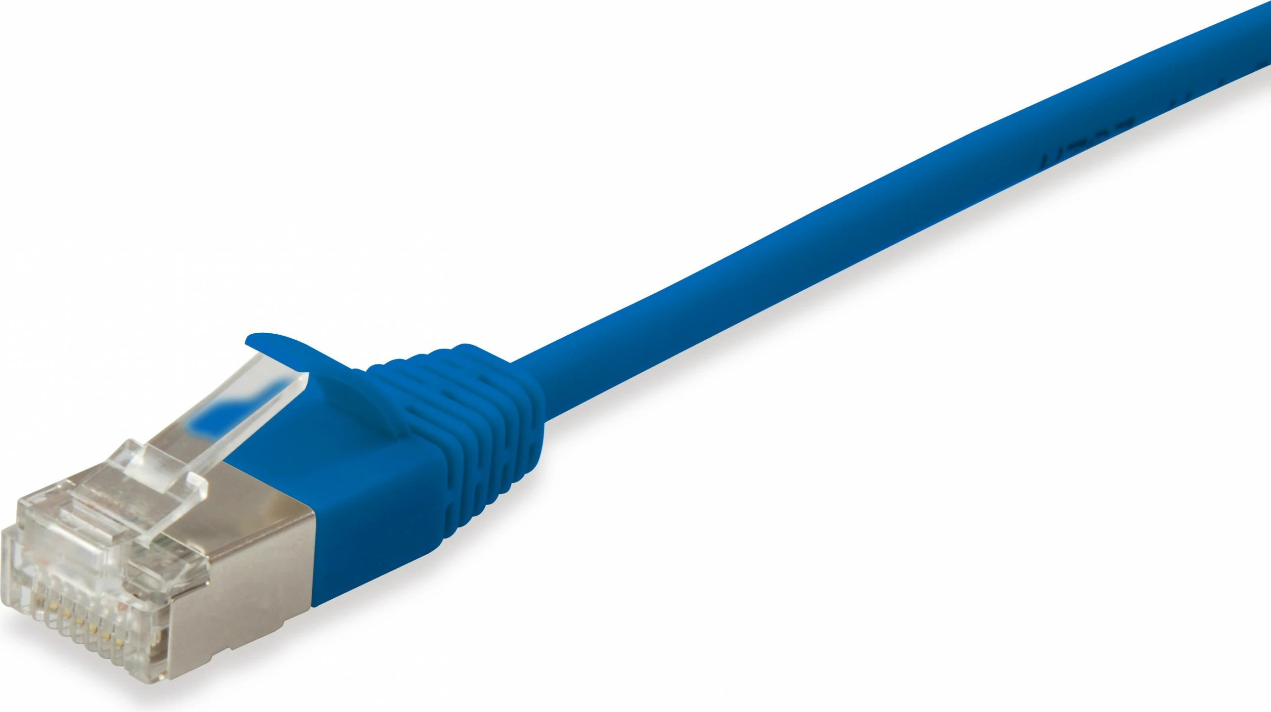 Kabllo rrjeti EQUIP Cat6a F/FTP Slim, 10m, flat, RJ-45, kaltër