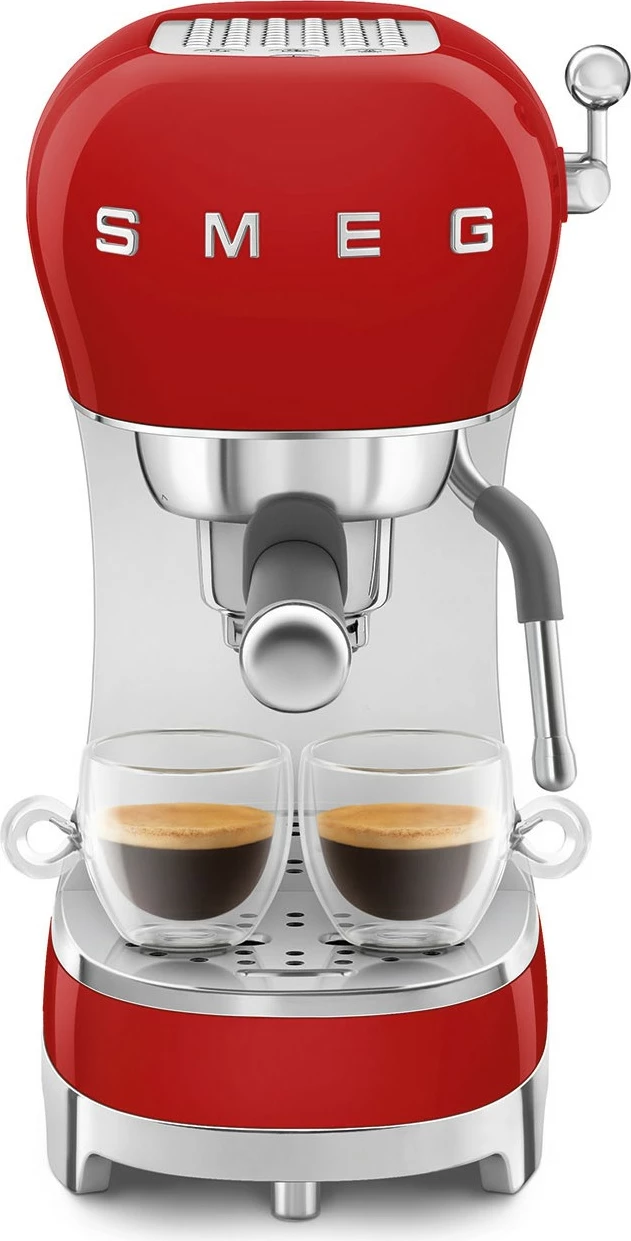 Aparat ekspresi SMEG ECF02RDEU, 1.1L, 15 bar, i kuq