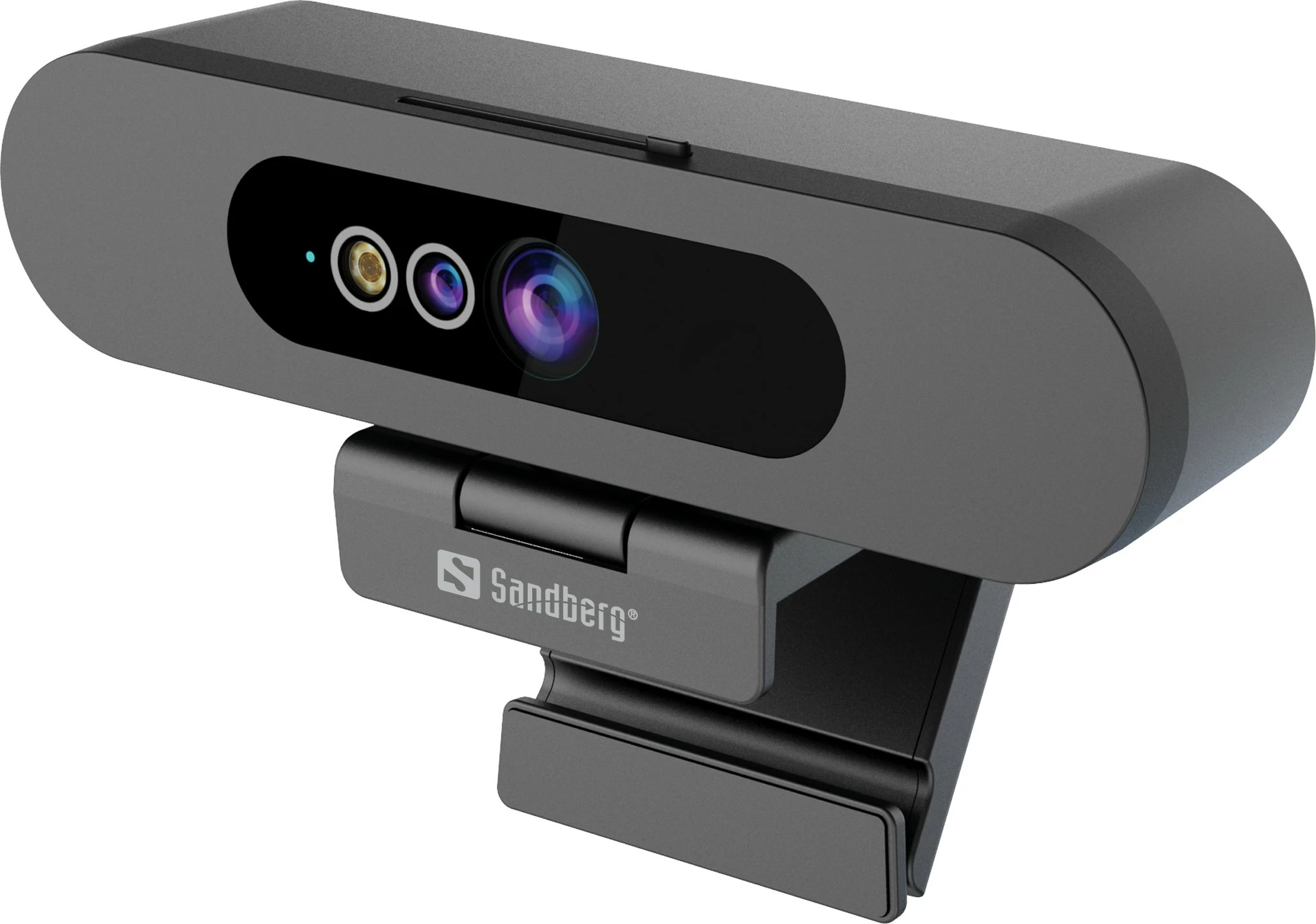 Webcam Sandberg Face-ID 2, 2 MP, Full HD, 1920 x 1080, e zezë