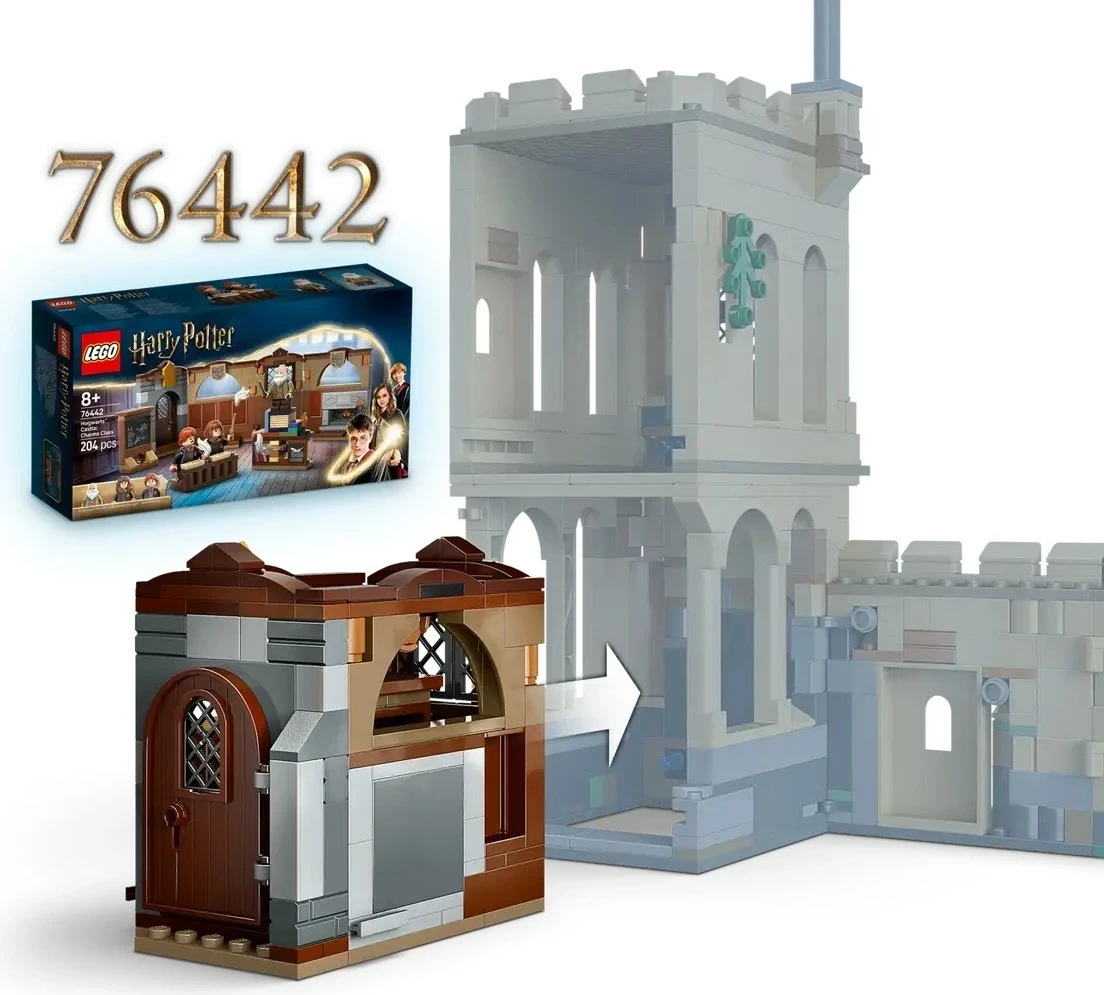Set LEGO Harry Potter 76447 Hogwarts Castle: Flying Lessons, 651 pjesë, 6 minifigura